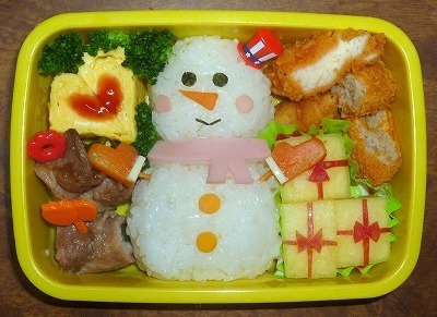 季節 クリスマス 子供お弁当 記録